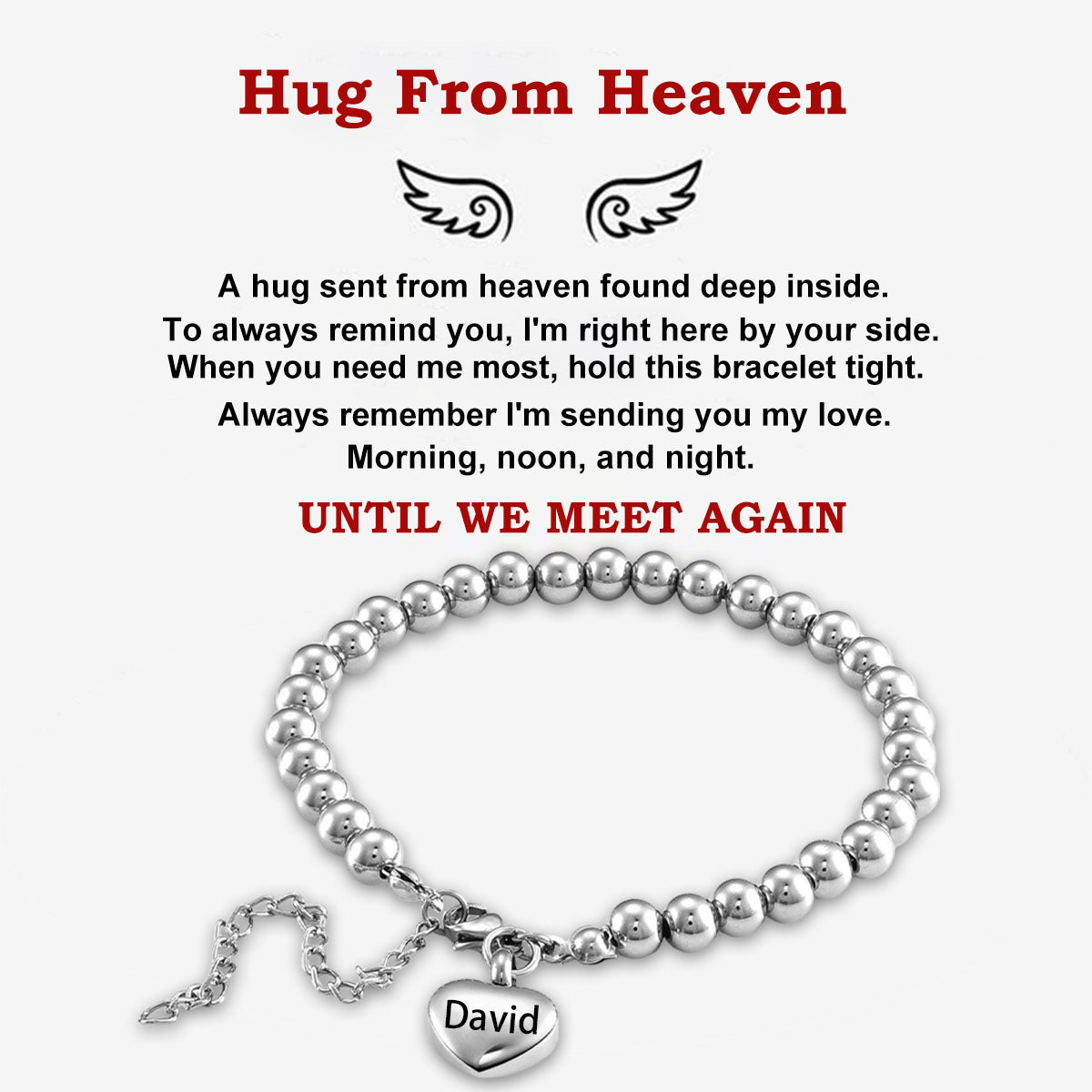 Personalized Heart Ashes Holder Bracelet, Gift For Your Lover