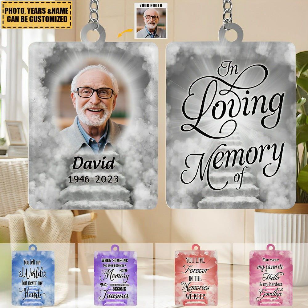 Personalised Memory Keyrings-Memorial Keyring-Custom Memory Gifts