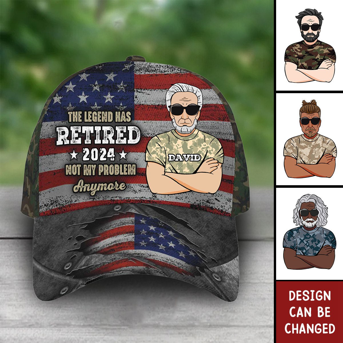 Retirement Gift For Grandpa The Legend Has Retired Personalized Cap