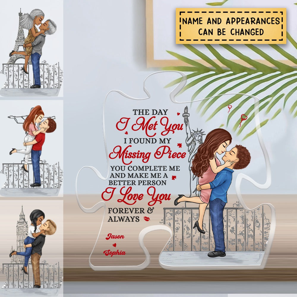 I Love You Forever And Always - Couple Personalized Plaque