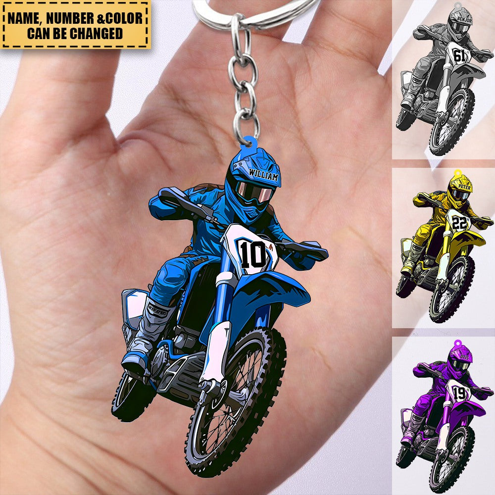 The Best Gift For Motorcycle Lover - Personalized Keychain