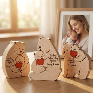 Mother's Day Gifts, Father's Day Gifts - Mama Bear Mom & Baby Cub - Personalized Puzzle