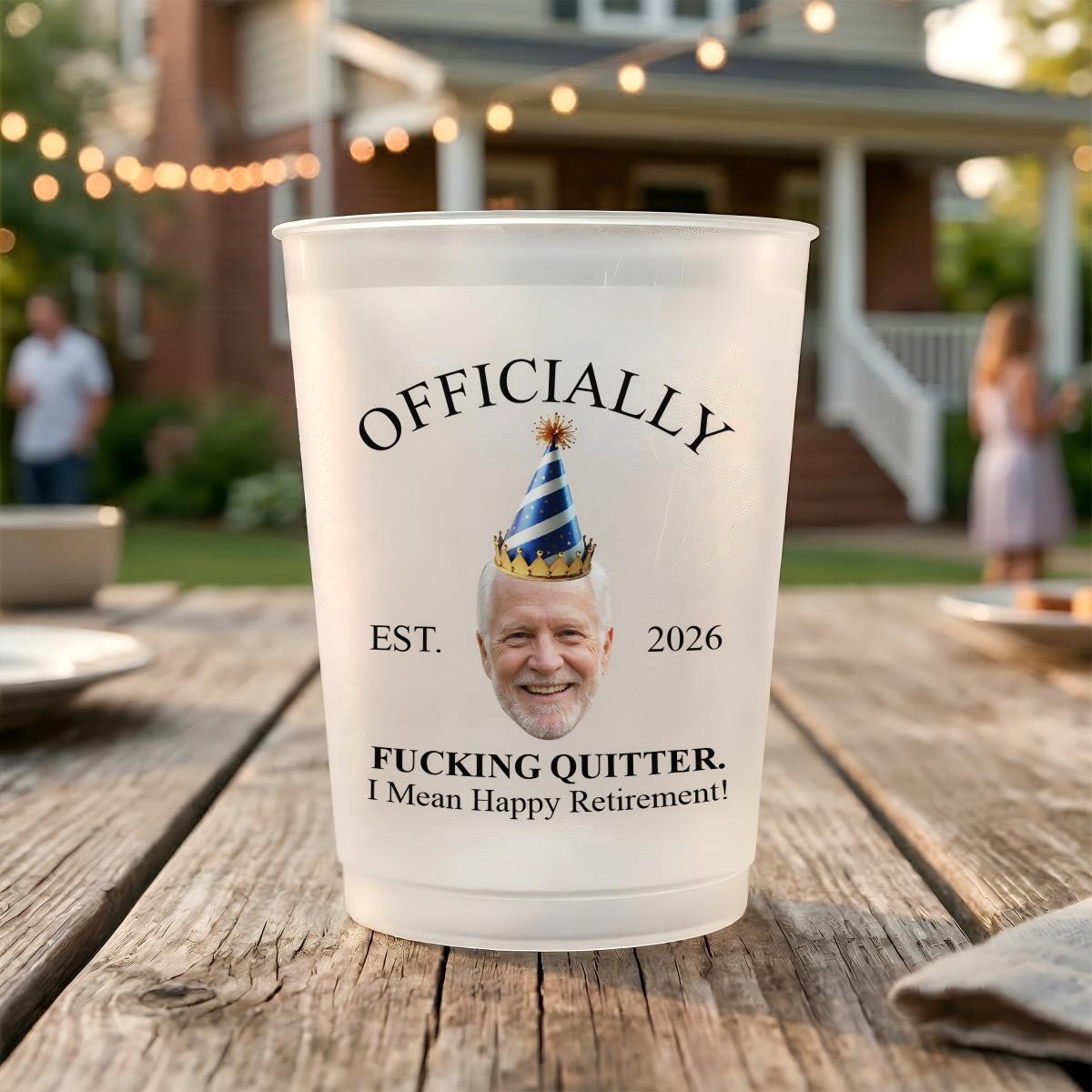 Retirement Cup Party For Coworkers, Family, Friends - Personalized Cups