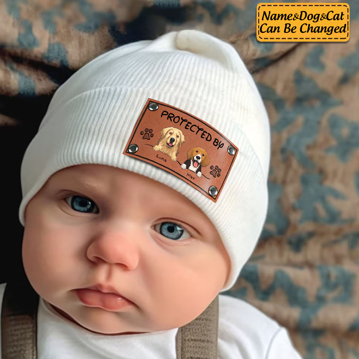 Personalized Custom Baby Beanie - Protected By