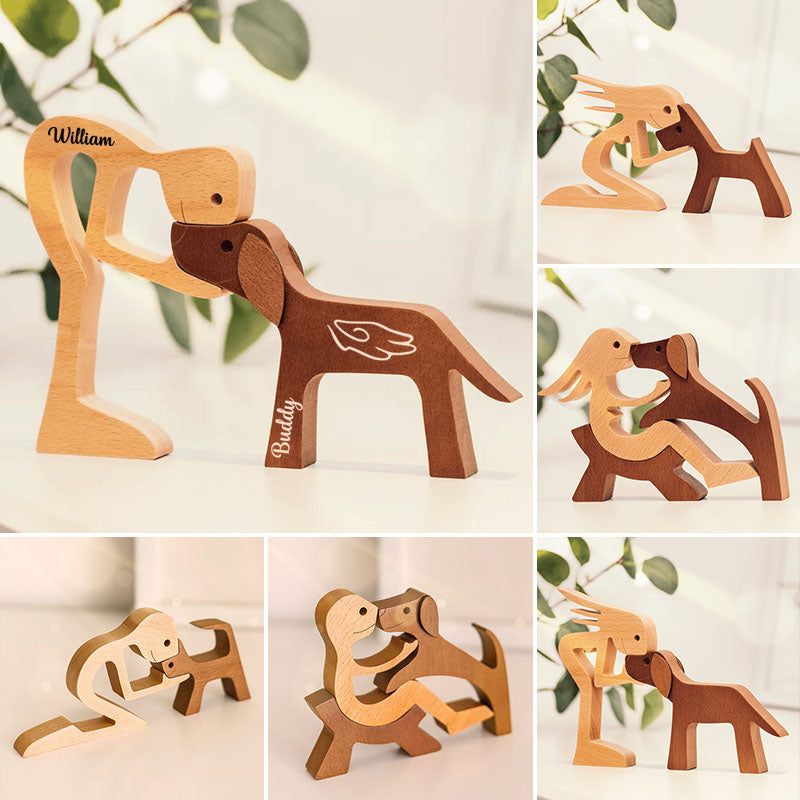 Personalized Custom Wooden Pet Carvings - Cuteness Overload - Gift For Pet Lovers
