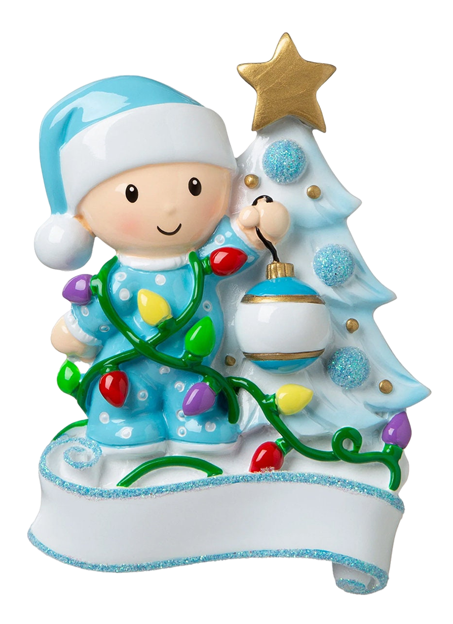 DIY Snow Baby's First Christmas Hand-writing Resin Ornament