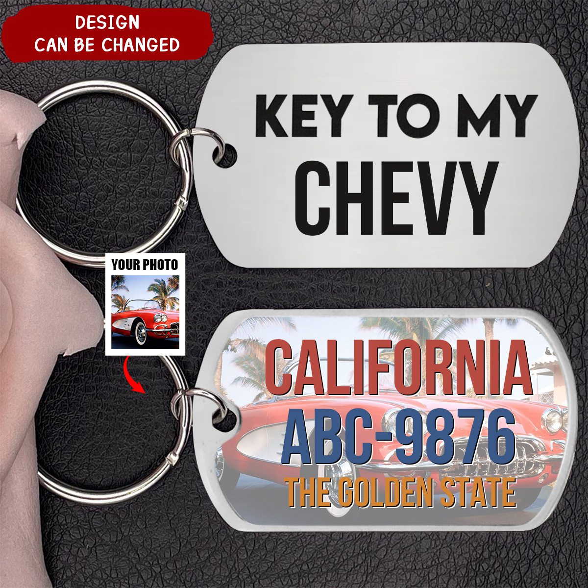 Key To My Car - Personalized Stainless Steel Photo Keychain