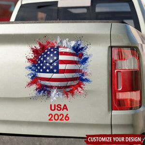 Custom Country Flags - Personalized Soccer Decal