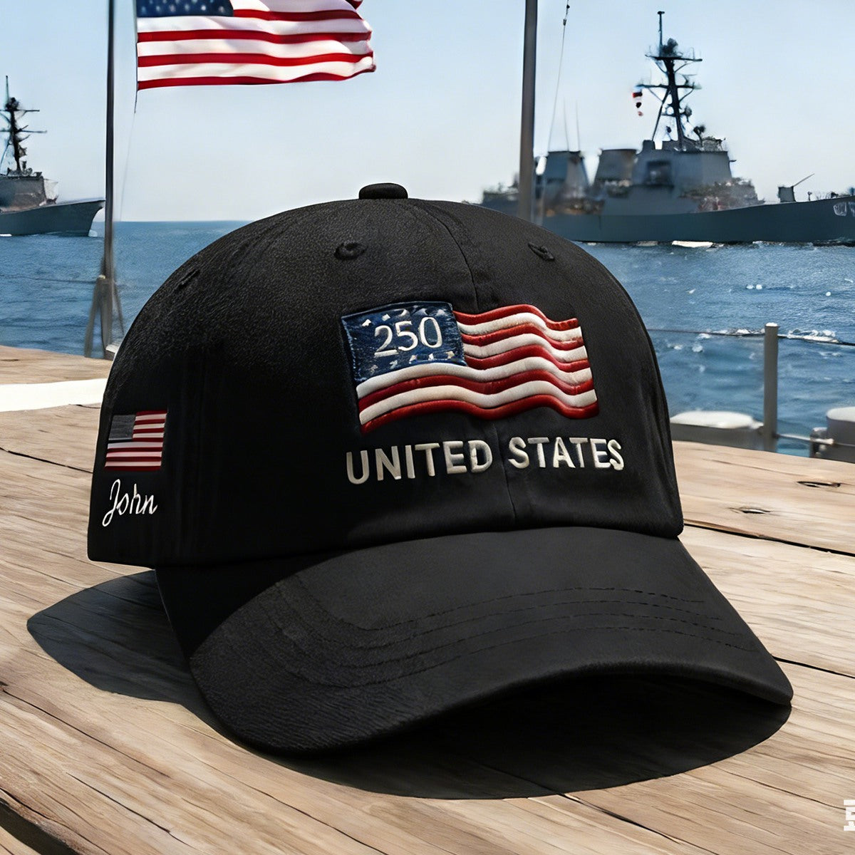 Proud to Be American-Personalized 250th Anniversary Commemorative Cap