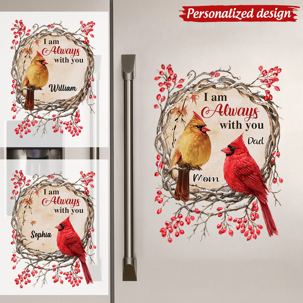 I Am Always With You Memory Cardinal Personalized Sticiker