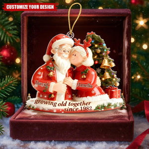 Personalized Christmas Couple Growing Old Together Ornament