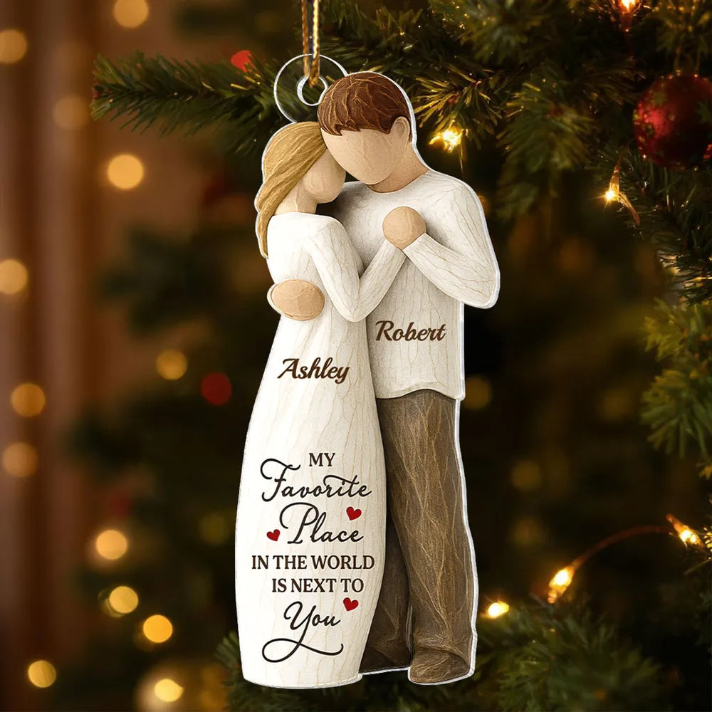 I Want To Grow Old With You - Personalized Ornament For Couple