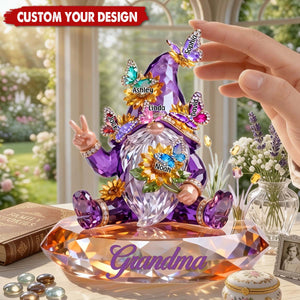 Personalized Grandma With Kids Names Acrylic Plaque, Mother's Day Gift