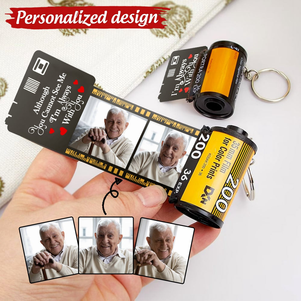 I'm Always With You Personalized Film Roll Keychain