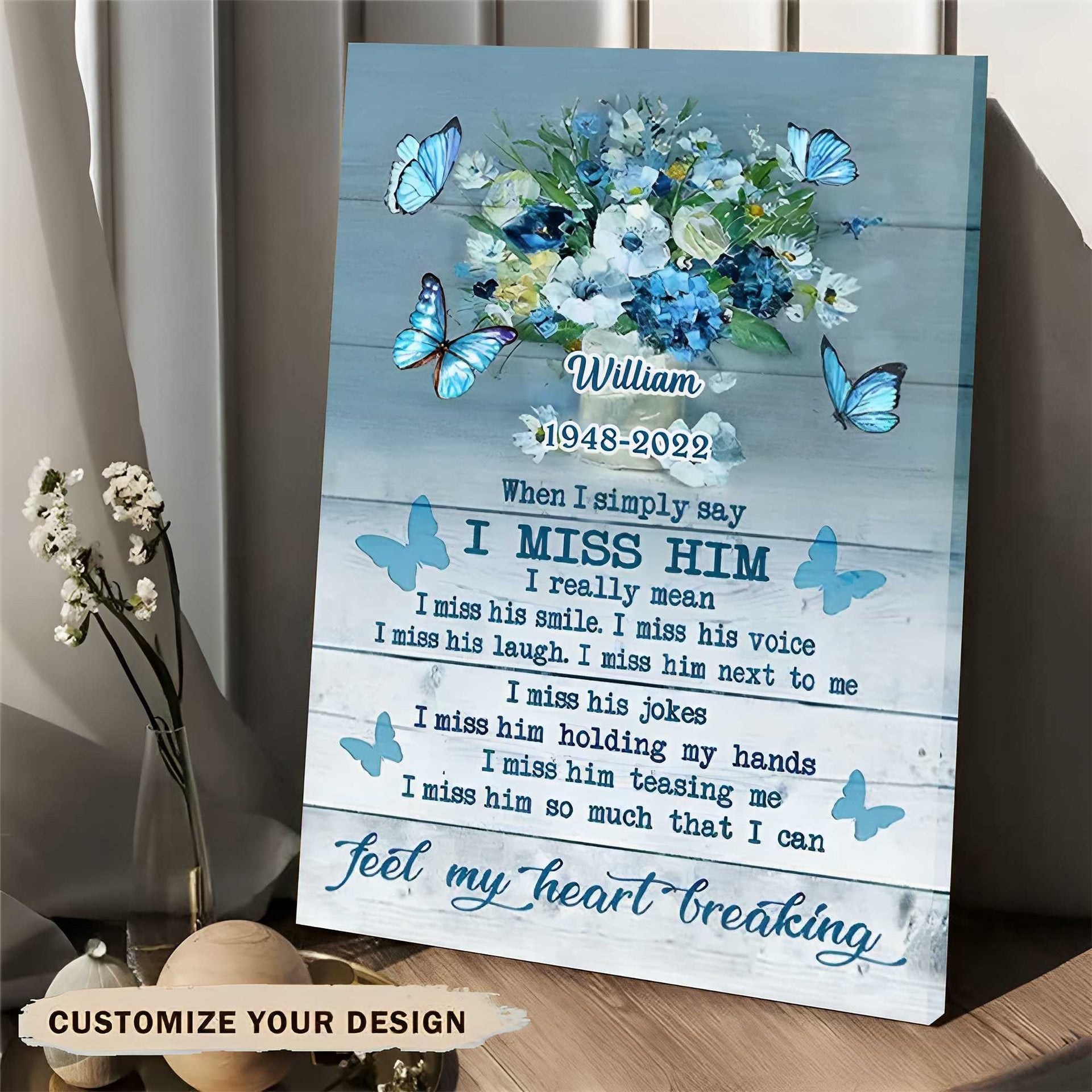 Personalized Canvas-When I Simply Say Vertical Poster