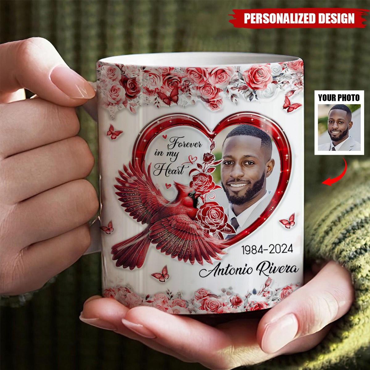 In Loving Memory Forever In My Heart Personalized Mug