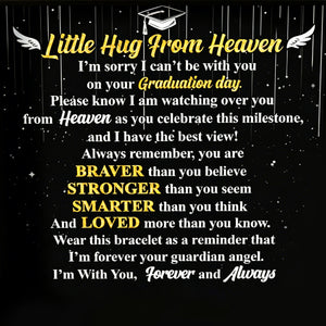 Little Hug From Heaven - Personalized Cuff Bangle Bracelet With Box