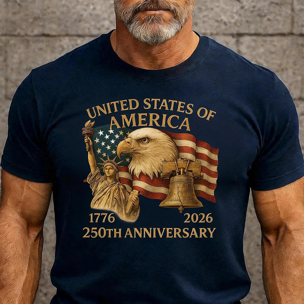 America 250th Anniversary Patriot Eagle T-Shirt