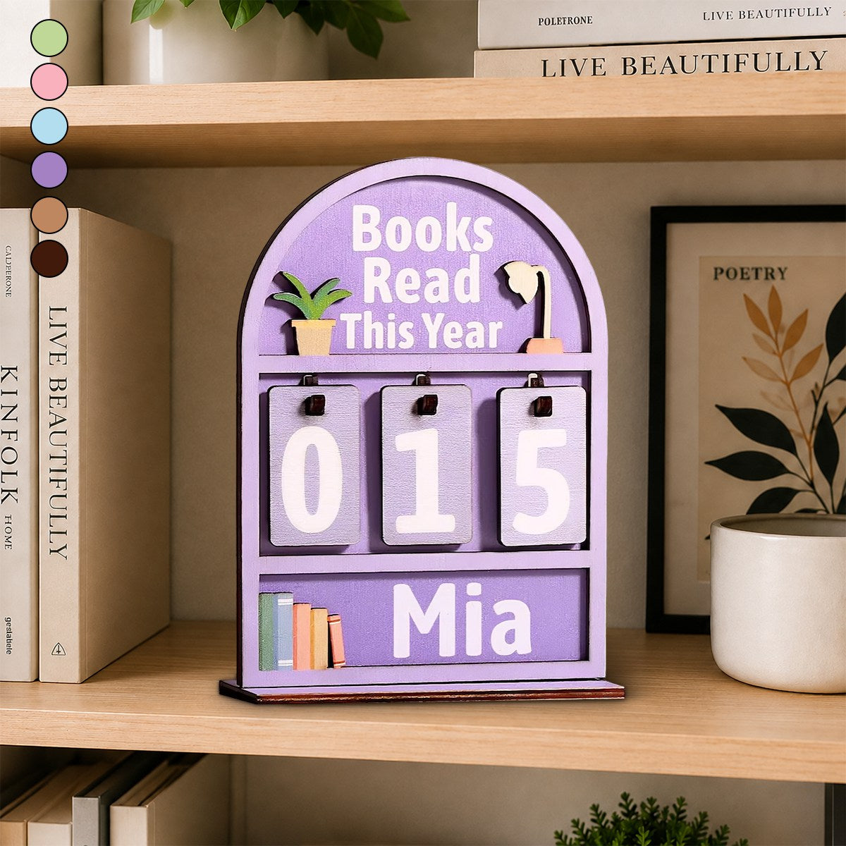 Books Read This Year Counter - Custom Books Read Tracker