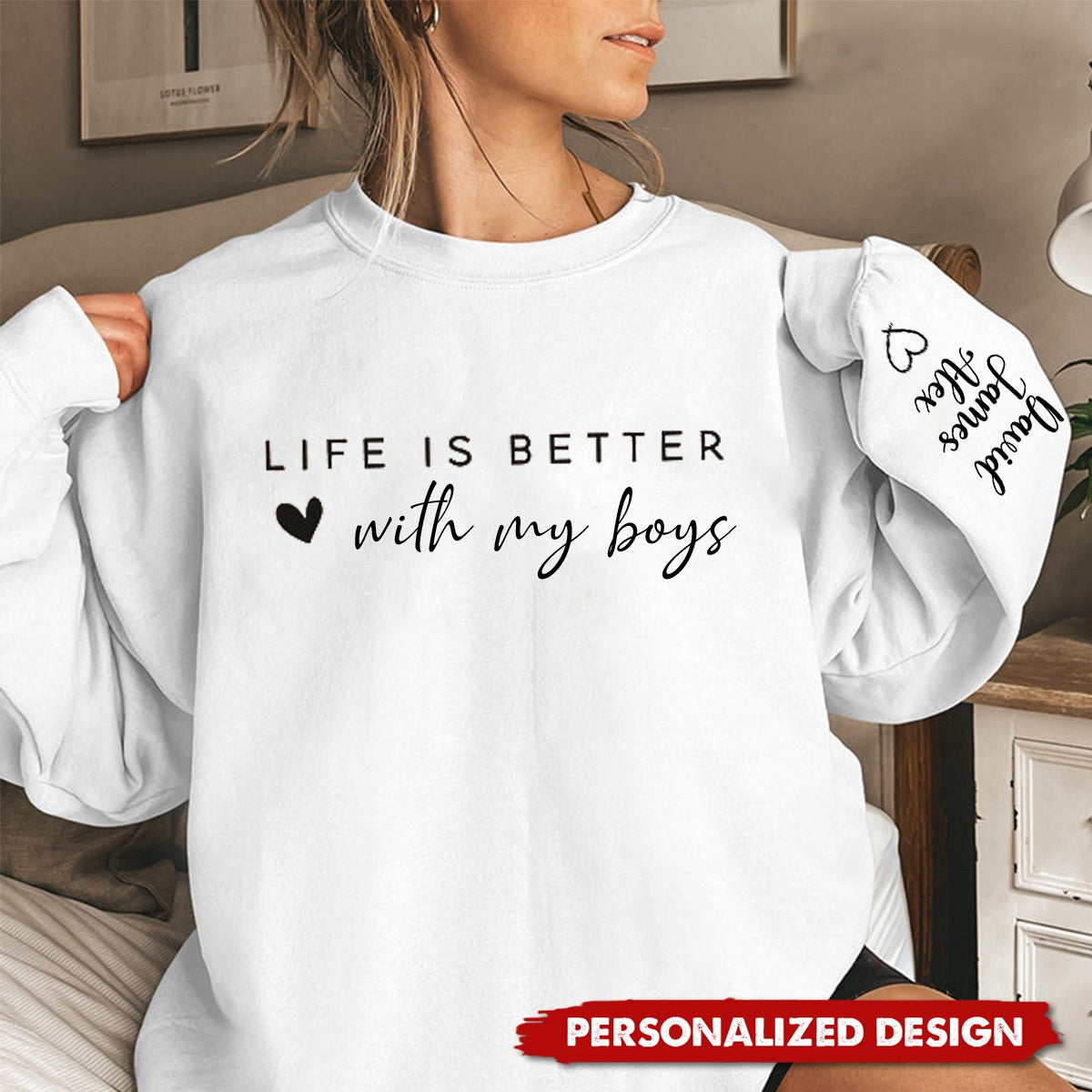 Life is Better -Personalized  Couple Sweatshirt