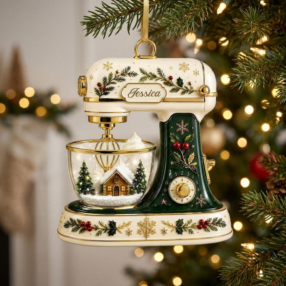 Personalized Baking Mixer Christmas Ornament