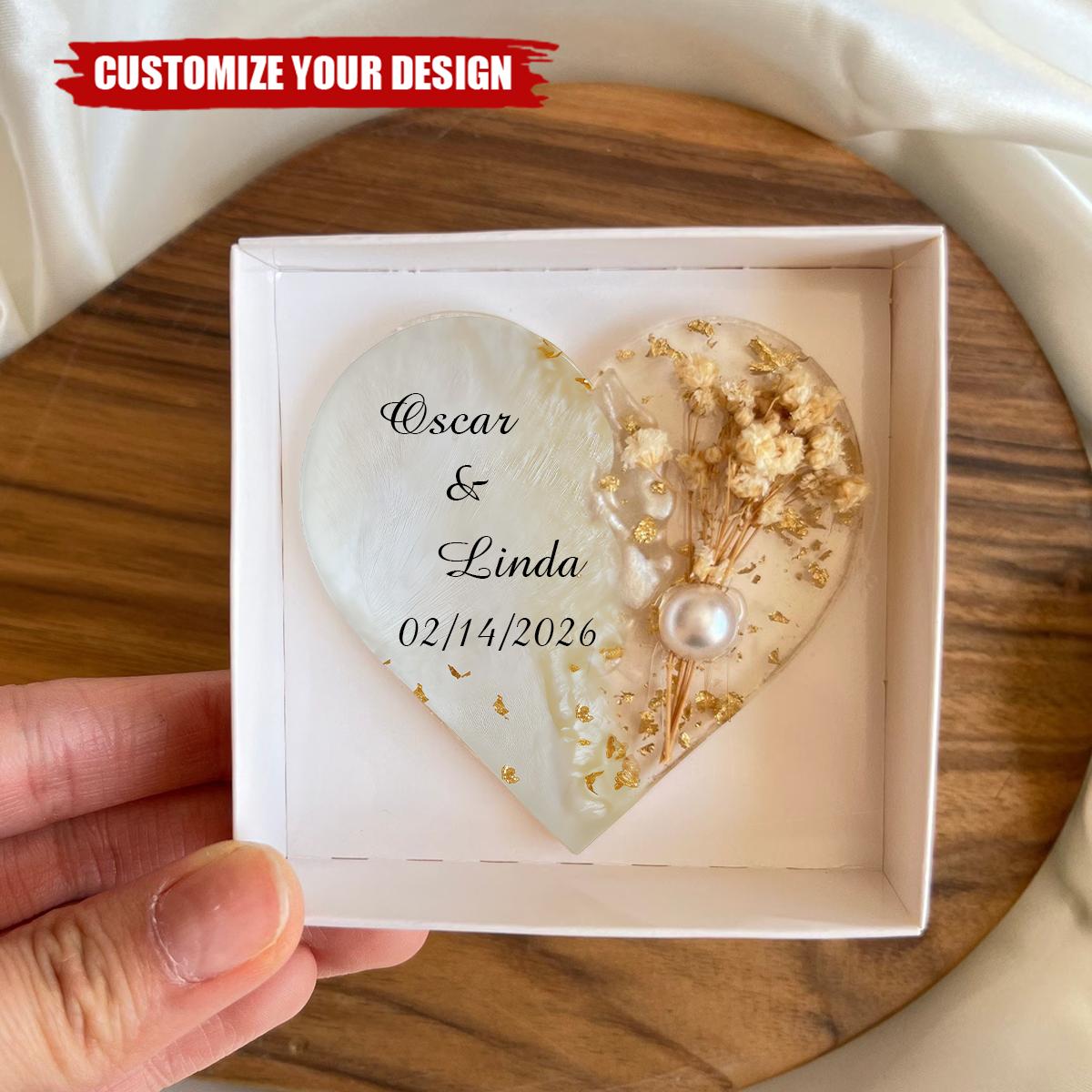 Personalized Magnet Favor, Epoxy magnet, Engagement gift