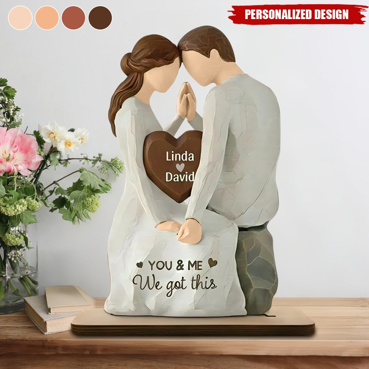 You & Me We Got This - Personalized Couple Plaque For Him, Her