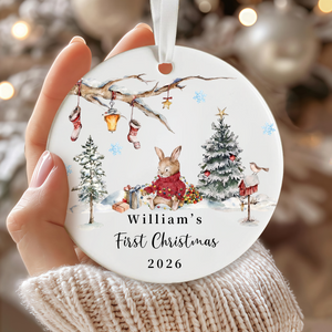 Personalized Newborn Gift Baby’s First Christmas Ornament