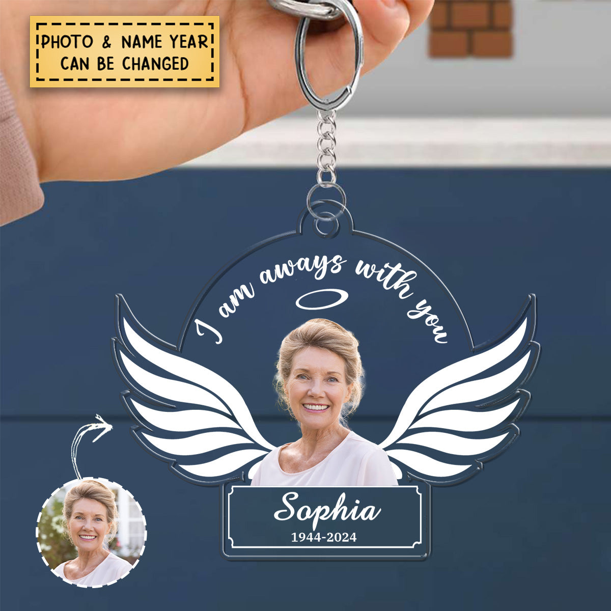 I Am Always With You Personalized Acrylic Keychain