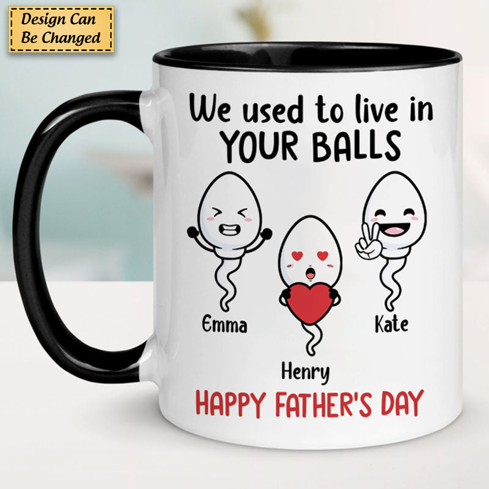 Little Kids We Used To Lived In, Personalized Mug, Father's Day Gifts, Gift For Dad