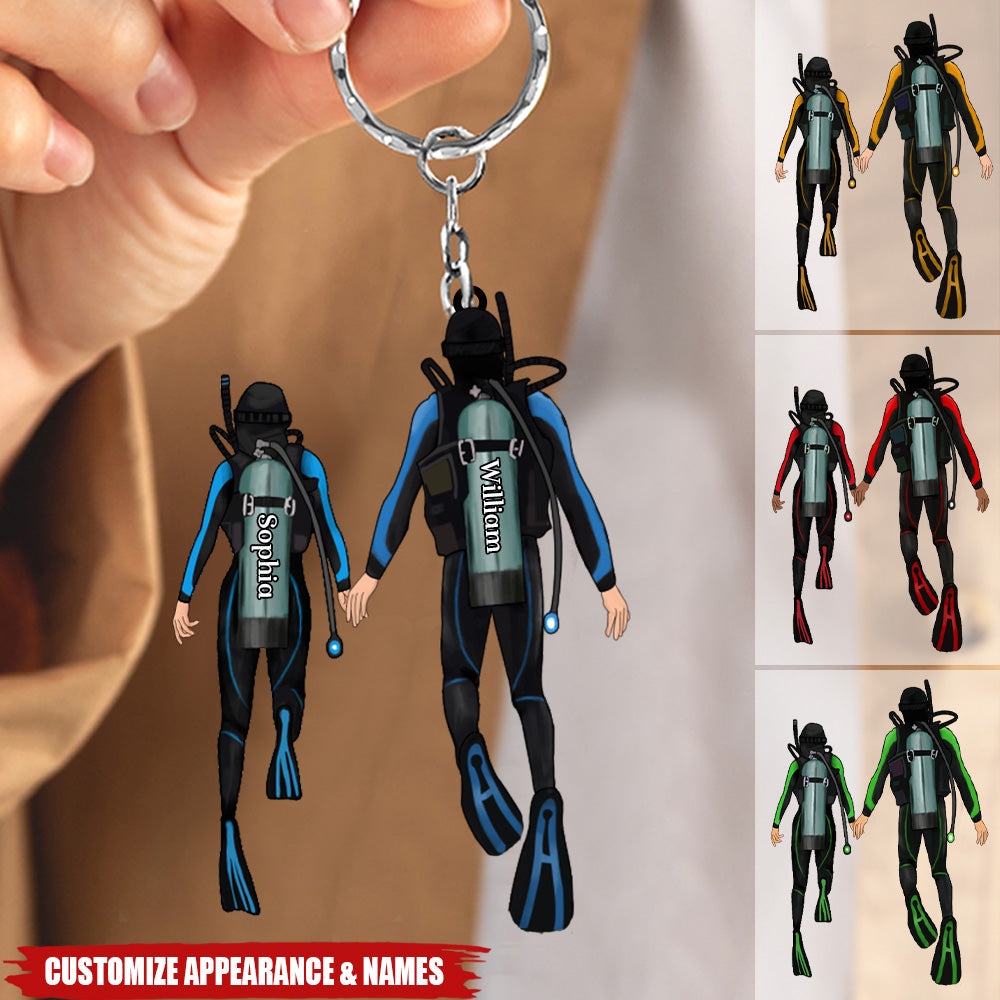 Diving keychain sales