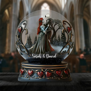 Gothic Romantic Night Scene - Custom Couple Acrylic Plaque