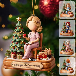 Nurse On Duty Acrylic Ornament - Personalized Christmas Gift For Nurses