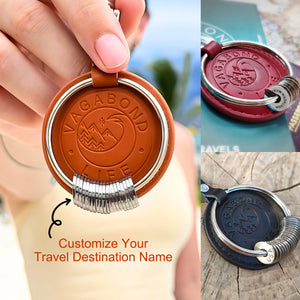 Personalized Country Name Washers, Visited Country Tag Keychain, Traveler Charms