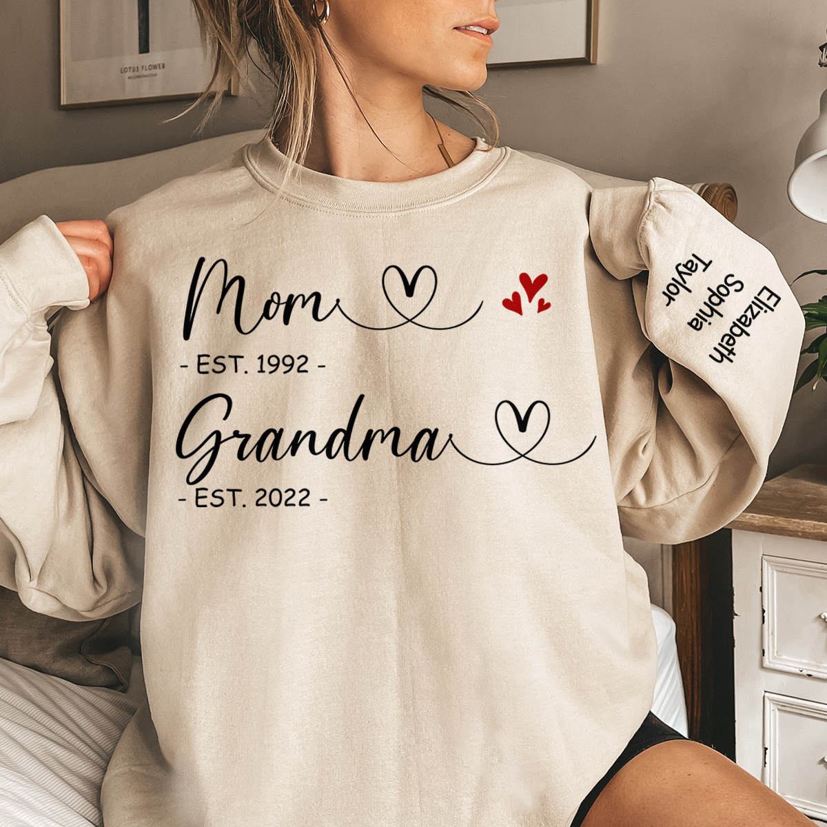 Together, No Matter The Distance - Family Personalized Custom Unisex Sweatshirt