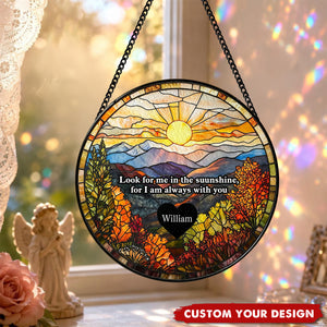 Personalized Memorial Acrylic Suncatcher, Loss of Loved One Gift