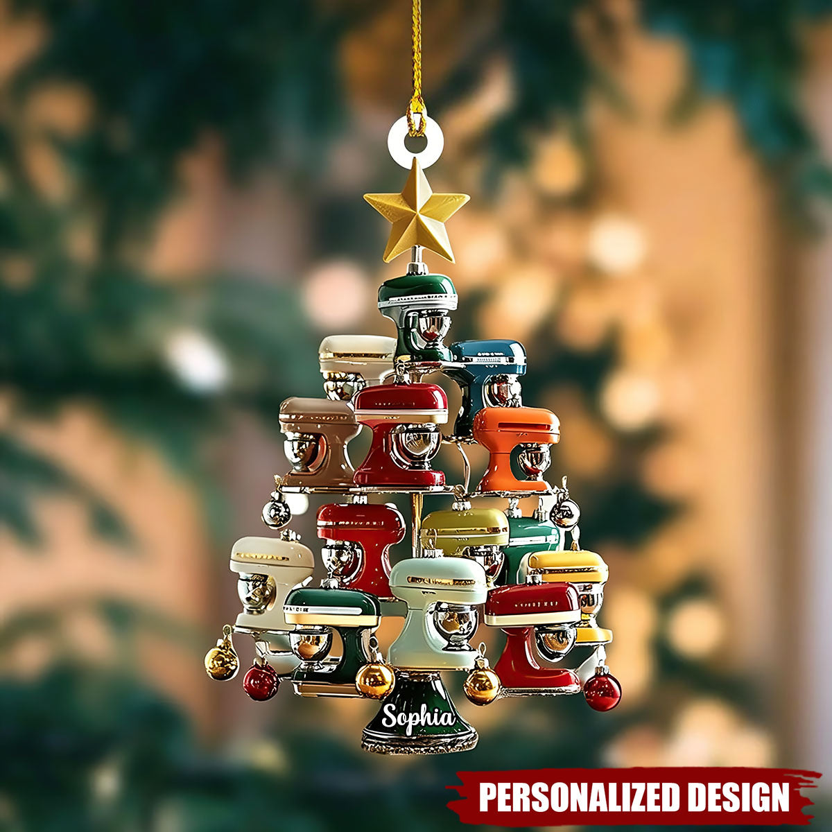 Personalized Bakery Machine Christmas Ornament