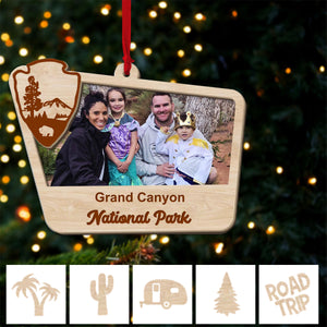 Personalized Road Trip US Park Christmas Ornament