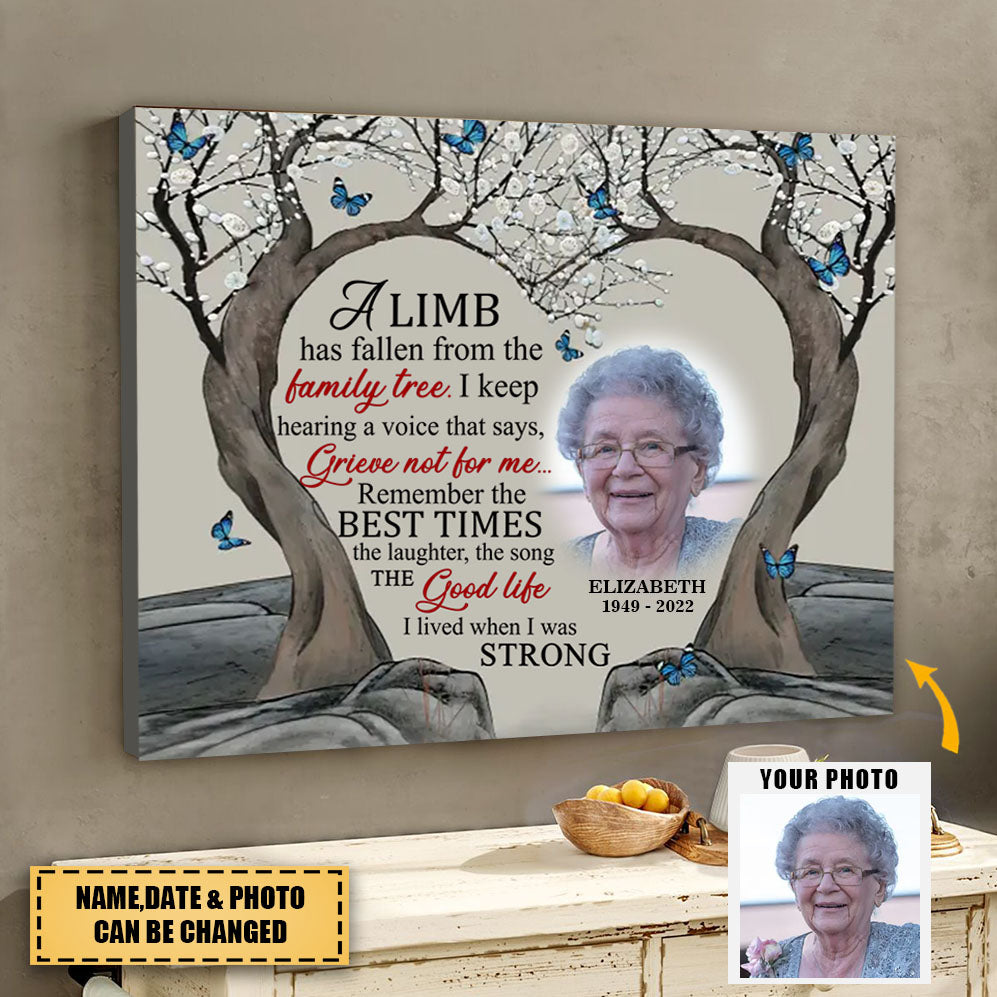 A Limb Has Fallen From The Family Tree - Upload Image - Personalized Horizontal Poster