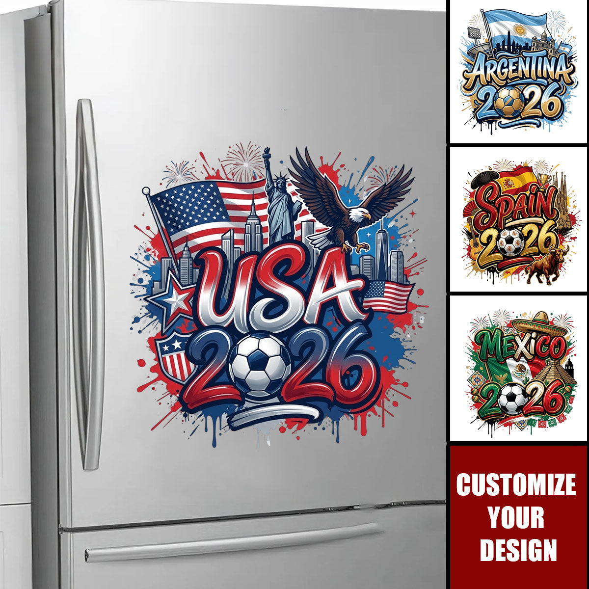 Personalized 2026 Soccer Country Decal