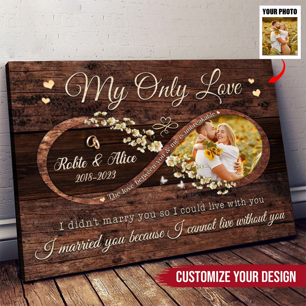 The Love Between You And Me Is Unbreakable Anniversary Gift for Couple Canvas Print