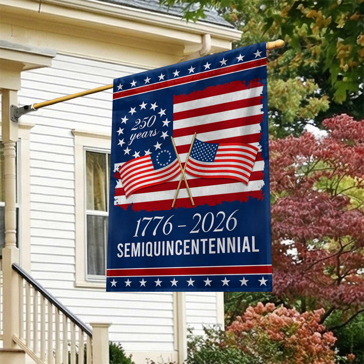 250th Anniversary USA Patriotic Garden Flag