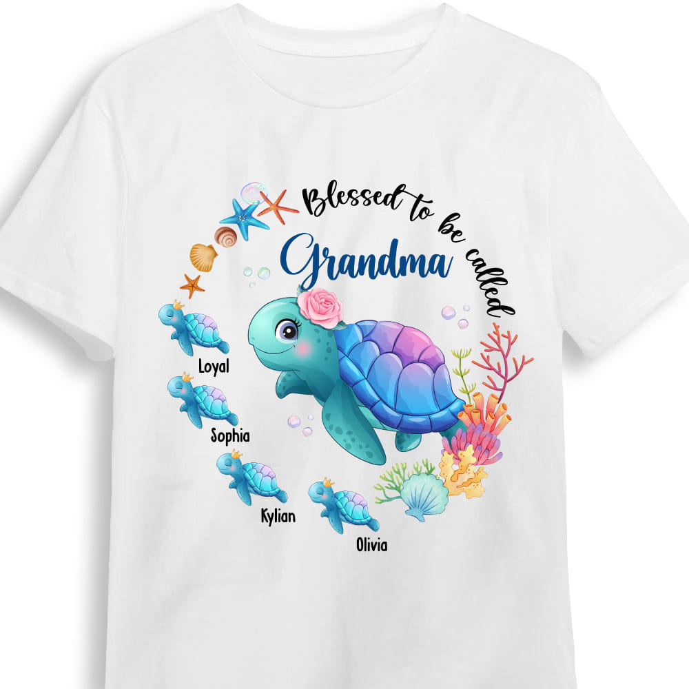 Blessed To Be Called Grandma Sea Animals Shirt