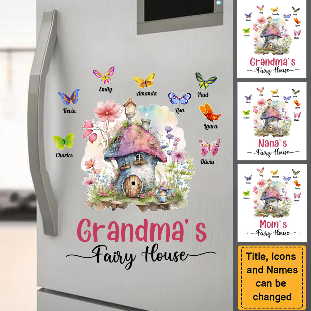 Gift For Grandma's Garden Fairy House Sticker