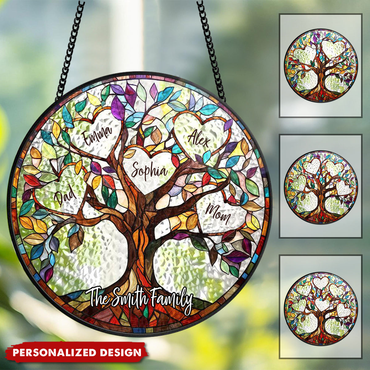 Family Unbreakable Bond Tree Of Life - Personalized Window Hanging Suncatcher