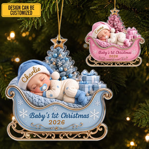 Personalized Baby’s First Christmas Ornament, Precious Little Bundle Of Joy