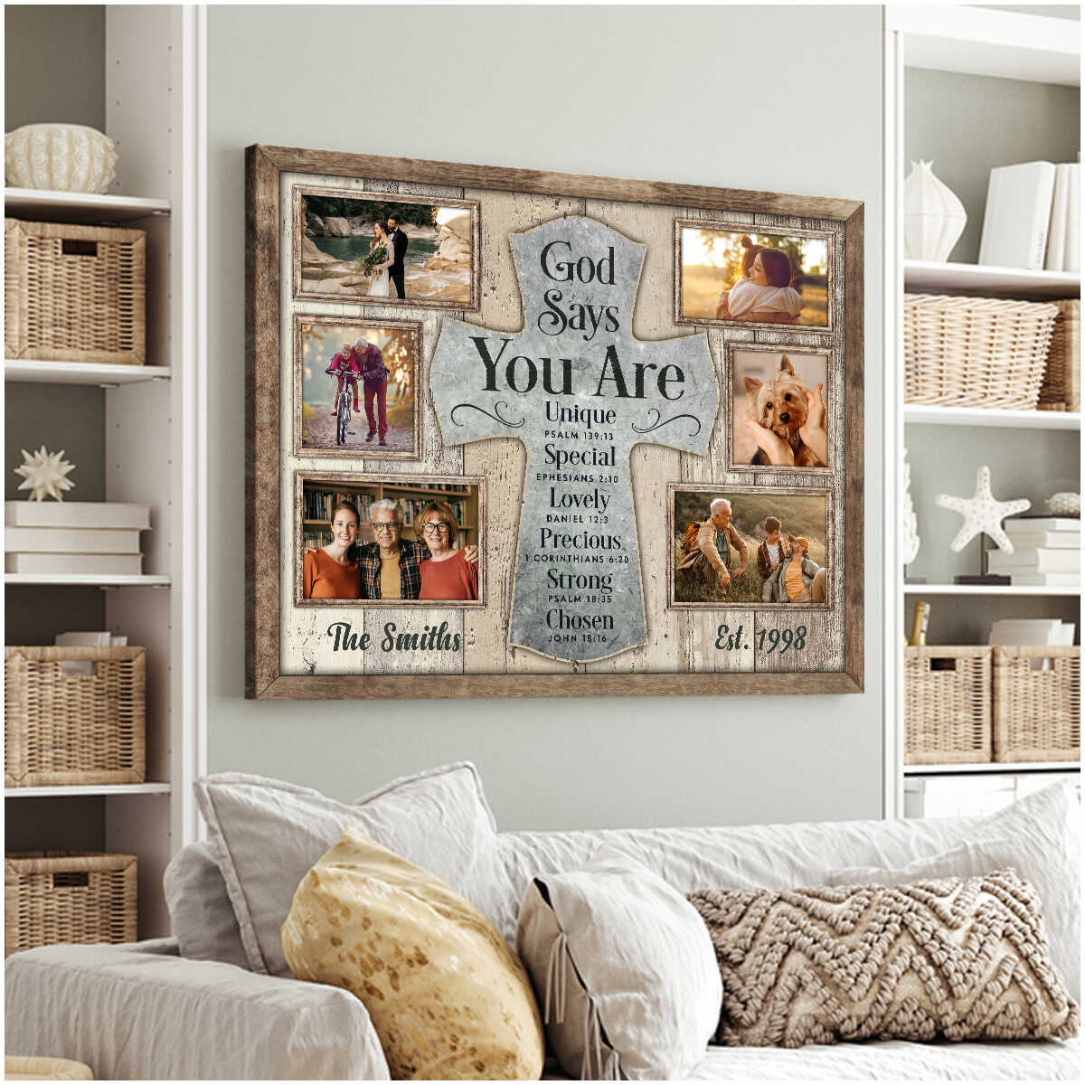 Personalized Family Christian Wall Art Poster