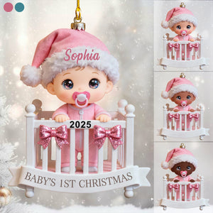 Baby’s 1st Christmas Ornament - Custom Name Newborn Gift