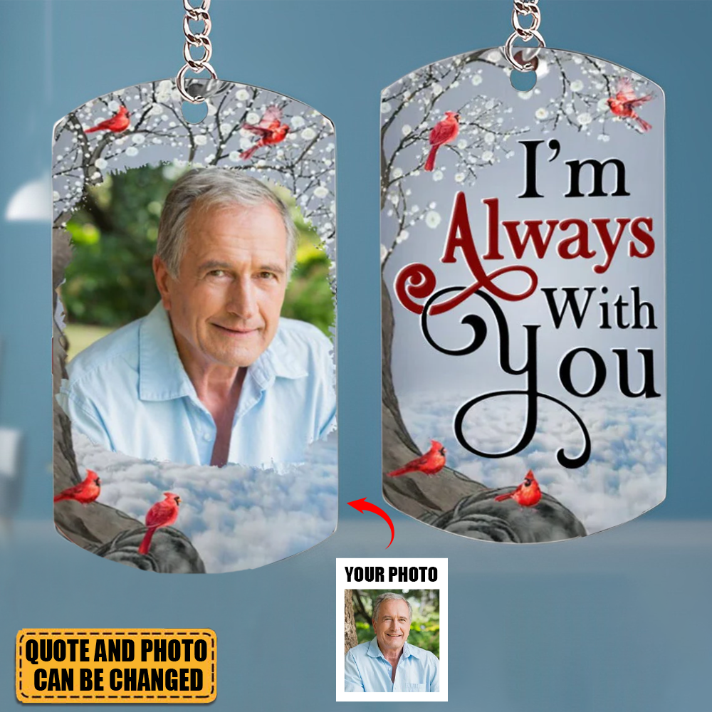 Custom Photo I'll Carry You Personalized Keychain - Memorial Gift For Family