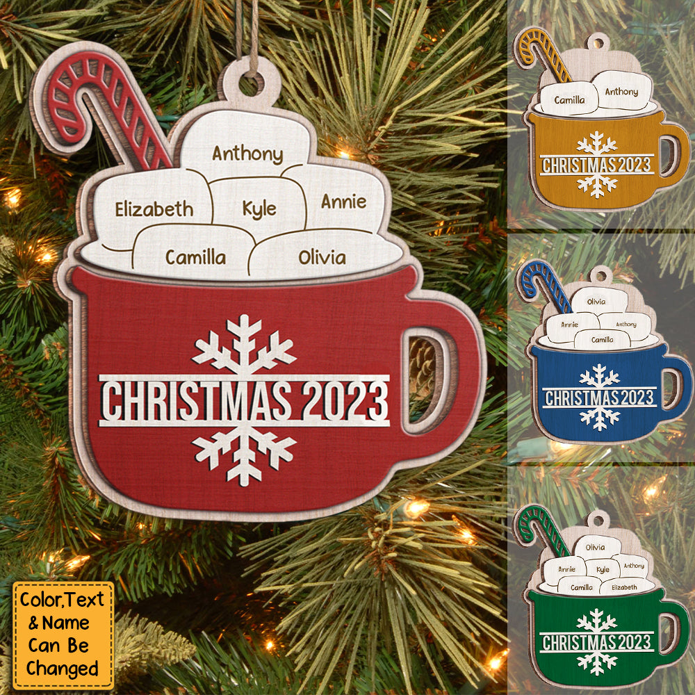 Sugar Cocoa Marshmallows Bring The Most Thrilling Experiences - Personalized Ornament